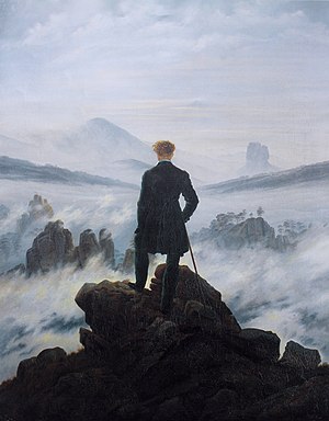 Wanderer above the sea of fog