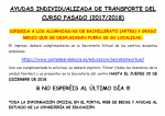 Convocatoria de Ayudas Individualizadas de Transporte Escolar del curso pasado 