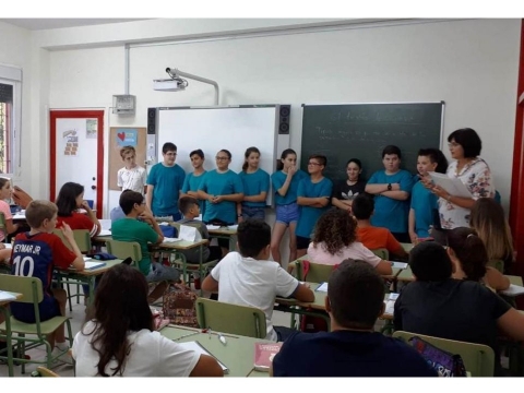 Presentación del "alumnado ayudante" y "colaboradores" 