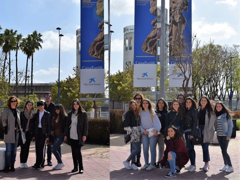 Visita a la Exposición "La competición en Grecia" de 1º y 2º de Bachillerato de Griego