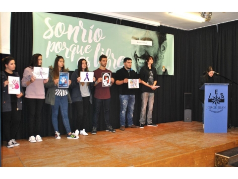 Acto conmemorativo del día internacional de la eliminación de la violencia contra la mujer (25 de noviembre) en el IES Jorge Juan