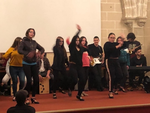 El IES Jorge Juan en la clausura de las Jornadas Provinciales de Flamenco en Jerez