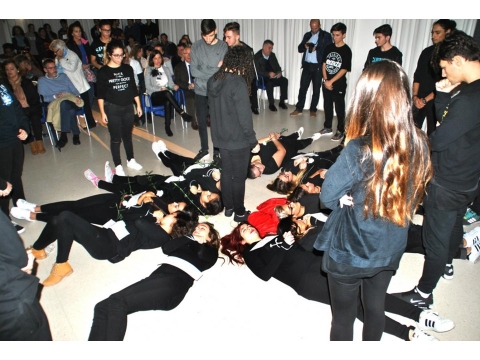 Acto conmemorativo del día internacional de la eliminación de la violencia contra la mujer (25 de noviembre) en el IES Jorge Juan