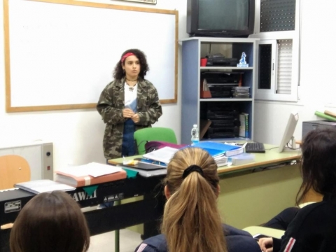 Charla de Teresa Trasancos al alumnado de Cultura Audiovisual