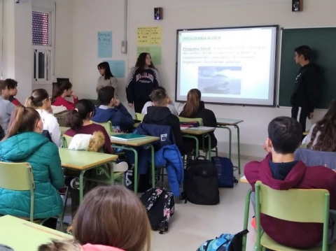 Charlas de reciclaje: alumnado 2º de bachillerato de CTMA