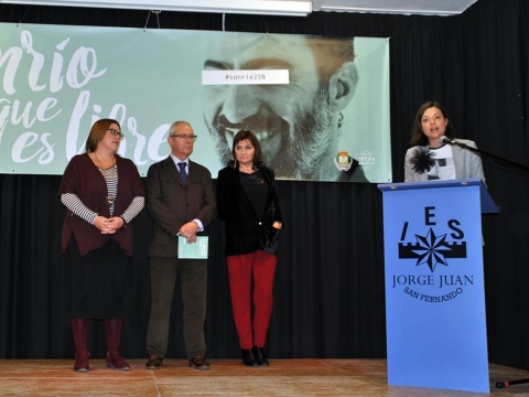 Acto conmemorativo del día internacional de la eliminación de la violencia contra la mujer (25 de noviembre) en el IES Jorge Juan