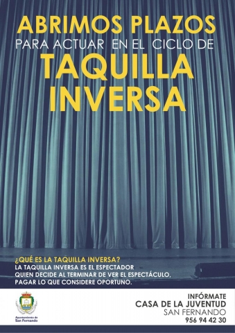 "Taquilla inversa" en la Casa de la Juventud 