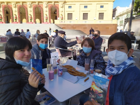 Libros, chocolate y churros